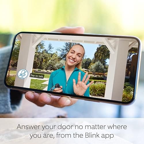 Blink Video Doorbell | Two-way audio, HD video, long-lasting battery life, motion detection, chime app alerts, Works with Alexa (Black) thumbnail 2