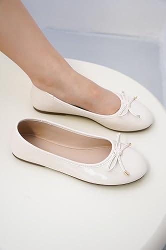Project Cloud Memory Foam Ballet Flats Shoes for Women Footwear and Lightweight Casual Flats for Women - Non Slip Comfortable Ballet Shoes (Ellison) thumbnail 2