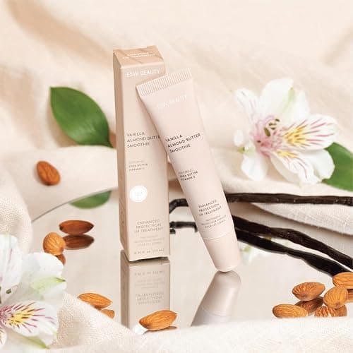 ESW Beauty Vanilla Almond Butter Lip Treatment - Light Caramel Brown Tint with Shea Butter, Vitamin E, Vanilla & Almond for Enhanced Protection & Skin Barrier Support thumbnail 5