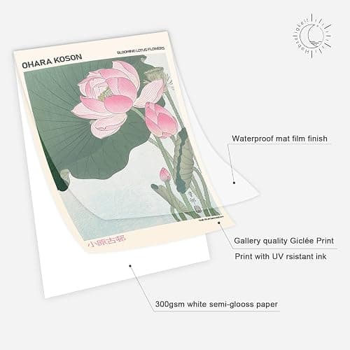 Habseligkeit Flower Posters for Room Aesthetic, Boho Wall Art Prints, Unique Vintage Wall Decor Aesthetic Eclectic Home Decor Bedroom Living Room Unframed, Set of 7 thumbnail 5