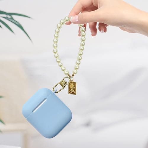 Asaisimg 3 Pcs Pearl Keychain Pendants Charm for Handbag Keychain, Cute Keychain for Airpods Pro Case Decor, Pearl Pendants for Keyring DIY Crafting Decoration Purse Handbag Décor thumbnail 3