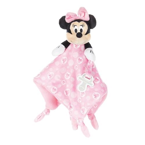 KIDS PREFERRED Disney Baby Minnie Mouse Plush Stuffed Animal Snuggler Lovey Security Blanket - Pink,13.18" x 13.18" x 3.62" - Image 1