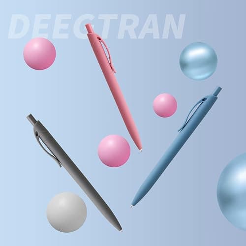 Deegtran Pens Bulk, 50 Pack No Bleed Red Click Pens, Wholesale Retractable Ballpoint Pens, Pens Medium Point, Smooth Ink Pens, 1.0MM Red Ink thumbnail 6