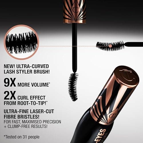 Charlotte Tilbury Exagger-Eyes Volume Mascara - Gift Set Essential - Volumizing Mascara with 28-Hour Smudge-Proof & Flake-Proof Wear - Perfect for Pairing with Makeup Favorites thumbnail 3
