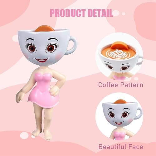 TJLMCORP 4 Inches Italian Brainrot Action Figure,Ballerina Cappuccino Pink Desk Accessories for Women Cute Office Desk Decor Bookself Cubicle Girls Boys thumbnail 4