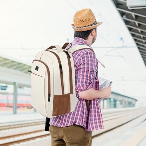 MATEIN 15.6inch Travel Laptop Backpack, Cute Anti Theft Slim Sturdy Laptops Backpack for Teacher, Water Resistant College Computer Bag Gift for Men & Women Nurse thumbnail 8