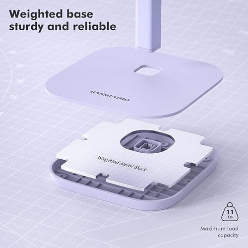 MANMUVIMO Headphone Stand, Desktop Headset Holder (Purple) Heavy Base Desk Earphone Stand Aluminum Gaming Headset Hanger Rack for AirPods Max, AirPods, AirPods Pro, Beats, Bose thumbnail 4