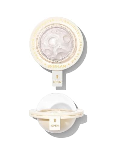 SHEGLAM Lunar Glow Highlighter Face Highlighter Multichrome Glitter Shimmer Highlighter Makeup Eye Face Body Highlighter Illuminator, Silky Creamy Eyeshadow-Vanilla Frost - Image 1