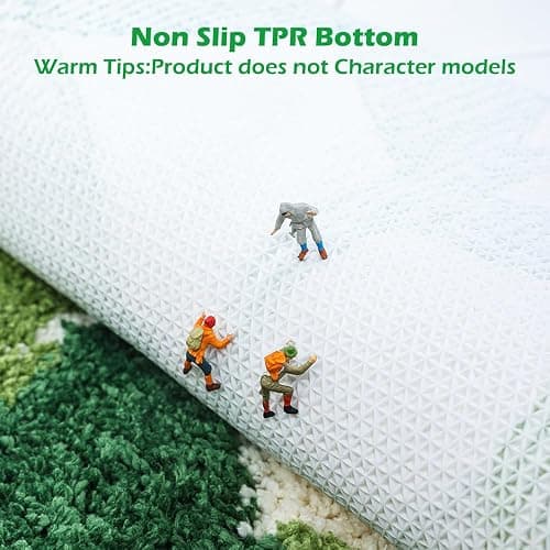 Baahrnom U Shaped Toilet Rug 24" x 20" Extra Soft Absorbent Microfiber Contoured Bathroom Rugs Non Slip Toilet Rugs for Bathroom U Shaped Washable Unique Aesthetic Toilet Bath Mat - Dsy 24l X 20w"u Shaped thumbnail 4