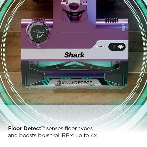 Shark POWERDETECT Ultra-Light Corded Stick Vacuum with DuoClean Technology, Self-Cleaning Brushroll for No Hair Wrap, Anti-Allergen Complete Seal, and Odor Neutralizer Technology, Purple, HZ4001AMZ thumbnail 7