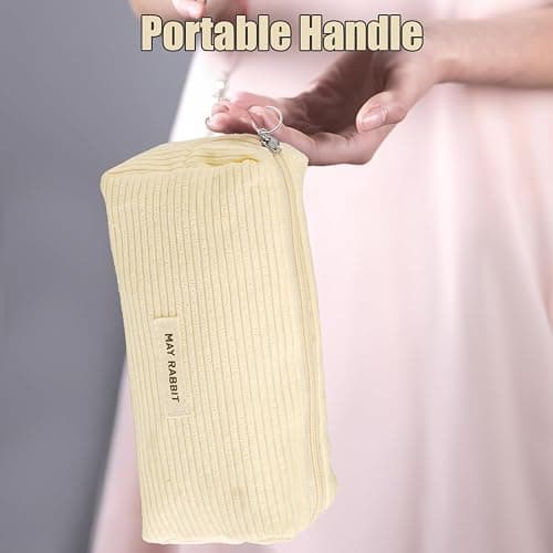 Maxmoc Federmäppchen Cord-Stoff,Mäppchen Cord-Stoff,Federtasche Mädchen,Pencil Case Schulmäppchen,Stiftemappe für Frauen Mädchen thumbnail 6