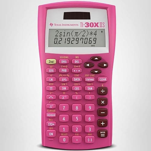 Texas Instruments TI-30X IIS 2-Line Scientific Calculator, Pink thumbnail 12