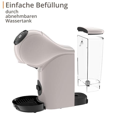 NESCAFÉ DOLCE GUSTO Genio S Kaffeekapselmaschine, abnehmbarer Wassertank 0,8 Liter, heiße und kalte Getränke, 1500 Watt, 15 bar Pumpendruck, Eco-Modus, besonders kompakt, Taupe, KP243AF0 thumbnail 7