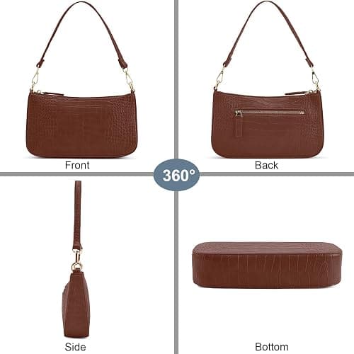 NIUEIMEE ZHOU Small Shoulder bag with 2 Removable Straps Cross Body Clutch Purse Handbag for Women thumbnail 6