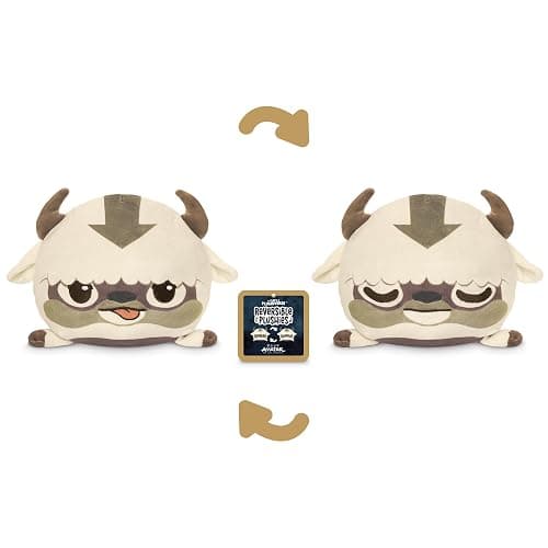 TeeTurtle Reversible Avatar: The Last Air-Bender Appa 6-Inch Two-Sided Flip Plush Toy with Embroidered Details - Cute Mini Collectible Plush for Kids, Teens, and Adults thumbnail 3