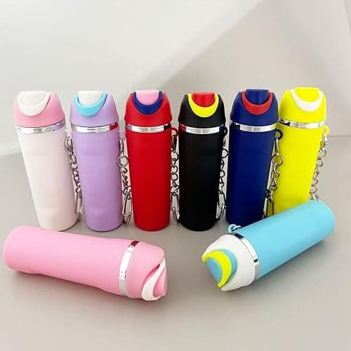 Ashflarerum Mini Water Bottle Keychain For Owala Chapstick Holder, Cute Cup Mini Tumbler Keychain thumbnail 5