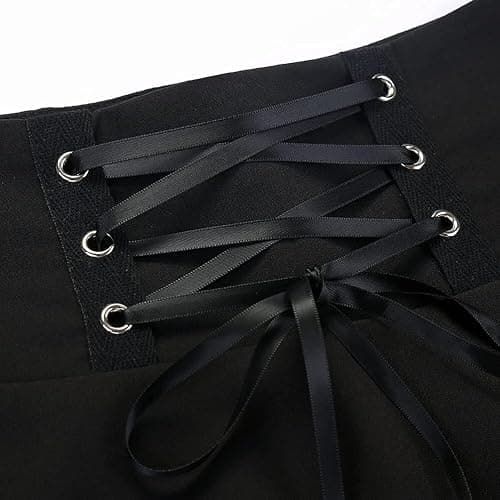 IDEALSANXUN Gothic Plaid Mini Skirts for Women Short High Waist Plaid Skirts thumbnail 5