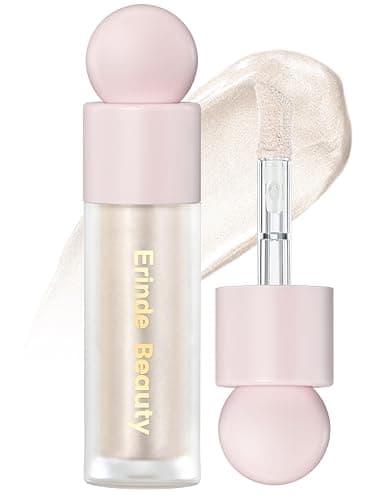 Erinde Liquid Highlighter, Face Bronzer Stick, Natural Glossy Finish, Lightweight Blendable Silky Smooth Cream Illuminator, Cruelty-Free, 01# Moonlight - Image 1