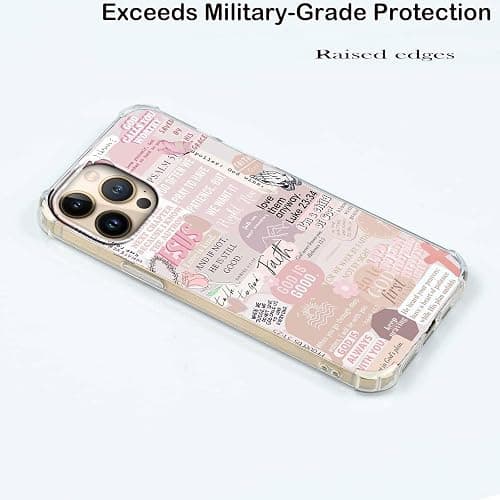 Case for iPhone 13 Pro Max with Christian Design,Jesus Bible Verse Christian Quotes Collage,Soft TPU Bumper Case for iPhone 13 Pro Max,#7 thumbnail 5