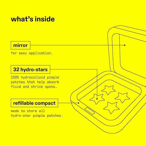 Starface Hydro-Stars, Hydrocolloid Pimple Patches, Absorb Fluid and Reduce Redness, Cute Star Shape, Vegan and Cruelty-Free Skincare (32 Count) thumbnail 7