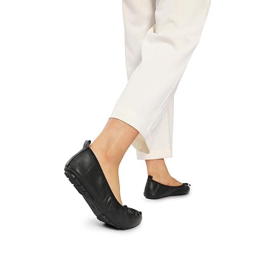 DREAM PAIRS Women's Flats, Foldable Ballet Flats for Women, Bowknot Round Toe Comfort Light Weight Slip-On Dress Shoes thumbnail 5