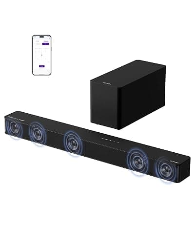 ULTIMEA 5.1ch Soundbar with Dolby Atmos, Sound Bar with Subwoofer for Smart TV, Home Theater Surround Sound System for TV, 300W Adjustable Bass Boost, App Control, BT 5.4, Poseidon M60 (2025 Model) - Image 1
