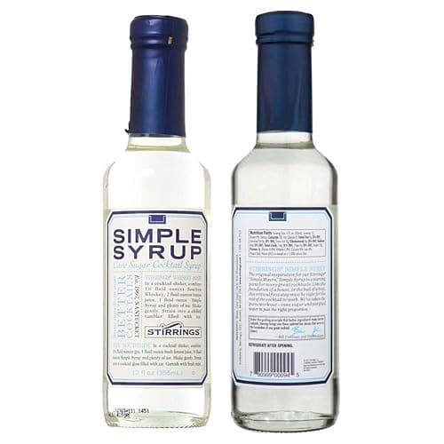 Stirrings Pure Cane Simple Syrup Cocktail Mixer, 12 ounce bottle | Pack of (1) | thumbnail 3