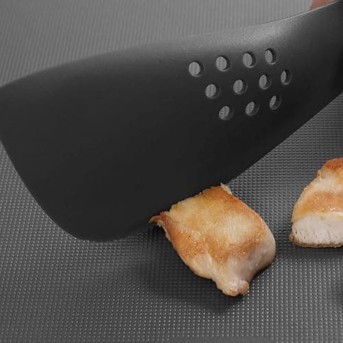 Joseph Joseph - Uni-tool 5-in-1 Silicone Kitchen Utensil, Slotted Spoon, Turner, Cutting Tool, Solid Spoon and Spatula in one- Grey thumbnail 4