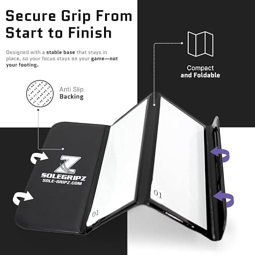 Portable Basketball & Volleyball Sticky Mat by Sola Athletics– Foldable, Reusable, Non-Slip Traction Board for Court Shoe Grip – Perfect for Hardwood Floors –60 Sticky Sheets thumbnail 9