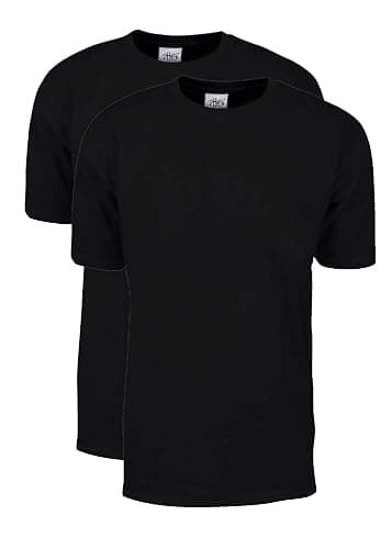 Shaka Wear Men's T Shirt – 2 Pack 7 oz Max Heavyweight Cotton Short Sleeve Crewneck Tee Top Tshirts Regular Big Size S-7XL - Image 1