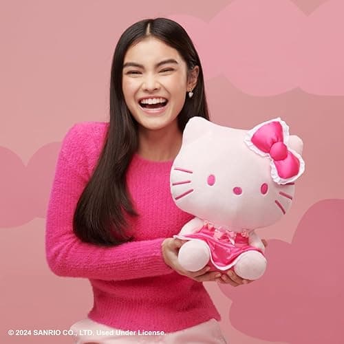 Hello Kitty and Friends - Hello Kitty 12” Pink Monochrome Plush - Hello Kitty Pink thumbnail 4