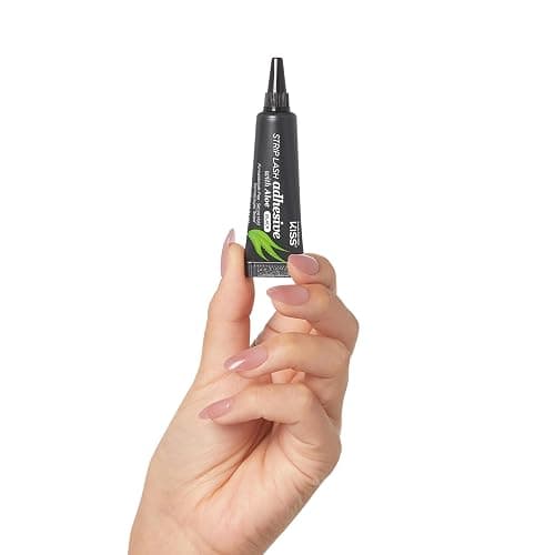 KISS Black Strip Lash Adhesive with Aloe, Dermatologist Tested, Formaldehyde Free, Non-Irritant, Contact Lens Friendly, Secure Hold, Contains Latex, with Control Nozzle Tip, 0.24 Ounce thumbnail 5