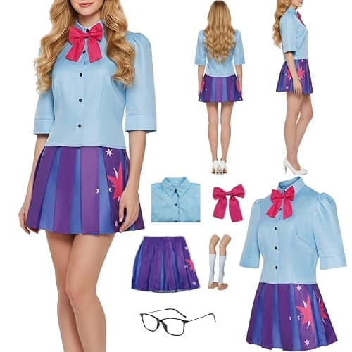 Linnektome Twilight Sparkle Costume Uniform Dress Full Set For Women Party Outfit thumbnail 7