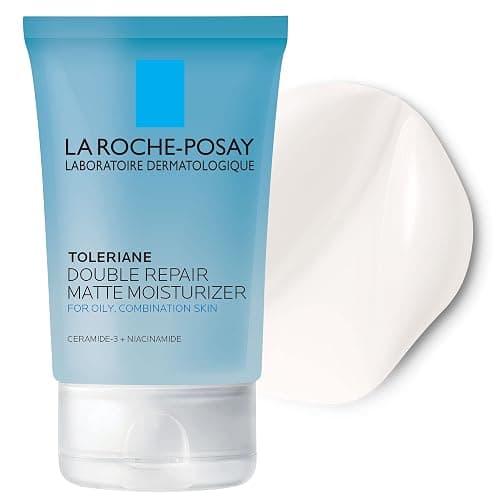 La Roche-Posay Toleriane Double Repair Matte Face Moisturizer, Daily Moisturizer For Oily Skin With Ceramide And Niacinamide For All Skin Tones, Oil Free, Non-Comedogenic, Available with SPF 30 - Image 1