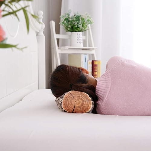 HYSEAS Decorative Round Throw Pillow, 3D Digital Print Comfortable Kids Funny Cute Wood Log Pillow Cylinder Floor Cushion for Home, Couch, Sofa, Bedroom, Living Room Decor, Trunk, 2 Pack thumbnail 8