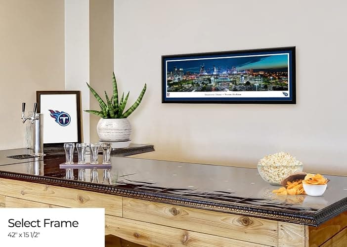 Nissan Stadium, Home of The Tennessee Titans - Panoramic NFL Posters and Framed Pictures by Blakeway Panoramas - Single Mat, Select Frame thumbnail 4