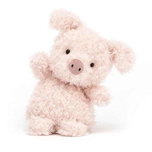 Jellycat Little Pig Stuffed Animal, 7 inches - Farmyard Plush Toy - Classic Children's Gift thumbnail 2