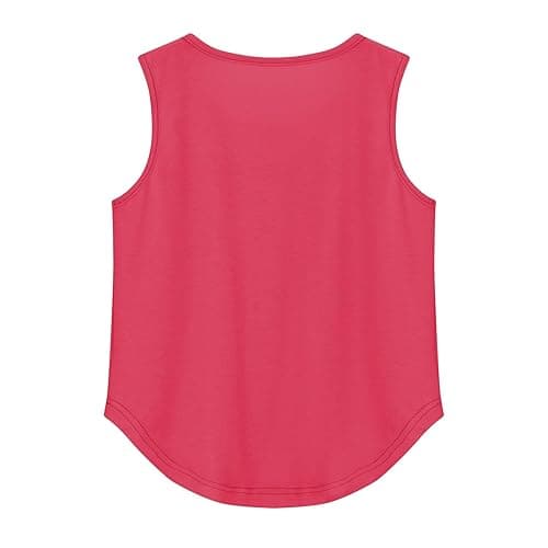 Girls Tank Top Loose Sport Running Sleeveless T Shirts Kids Plain Crew Neck Undershirts Summer Workout Tops Clothes thumbnail 4