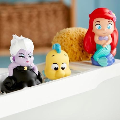 Disney Store Girl's Bath Set (Little Mermaid) - Kids Bath Accessories with Beloved Disney Characters - Colorful and Fun Bath Time Essentials for Kids - Suitable for All Ages - Little Mermaid thumbnail 3