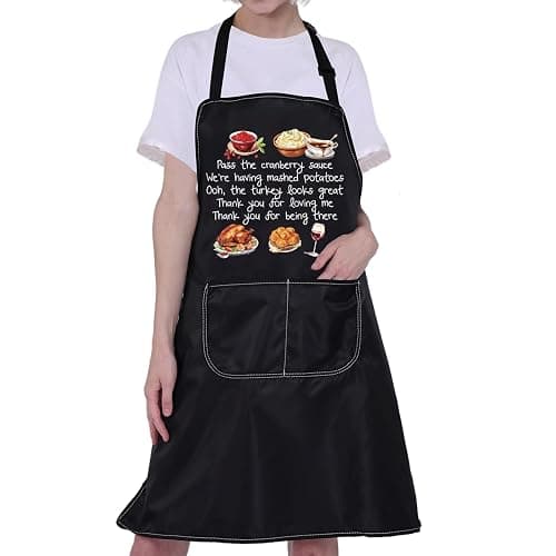 CMNIM Bob Kitchen Apron Burger Merch Bob’s TV Show Apron for Burgers Fans Gifts WDW Bob Family Thanksgiving Apron Women Men thumbnail 5
