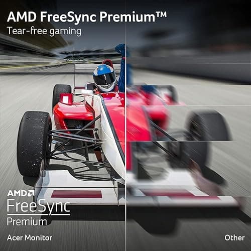 Acer 27" WQHD 2560 x 1440 1500R Curved PC Gaming Monitor | AMD FreeSync Premium | Up to 170Hz Refresh | 1ms VRB | VESA Mount | HDR10 | 1 x Display Port 1.2 & 2 x HDMI 2.0 | EDA270U Pbmiipx | Silver - 27-inch - WQHD thumbnail 3