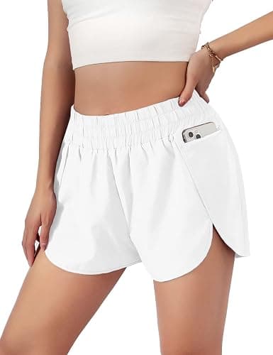 Blooming Jelly Women's Quick-Dry Running Shorts Workout Sport Layer Active Shorts with Pockets 1.75" - Image 1