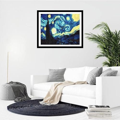 5D Diamond Painting Kit Completo, Pittura Diamante Cielo Stellato per Bambini DIY Strass Ricamo a Punto Croce Decorazione per Casa 30x40cm thumbnail 9