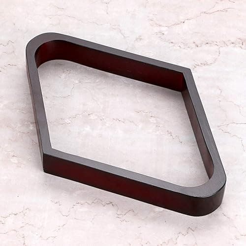 OwnMy Set of 2 Wooden Billiard Ball Rack Set, Vintage Solid Wood Billiard 8-Ball Triangle Rack & 9-Ball Diamond Rack Table Pool Ball Racks thumbnail 2