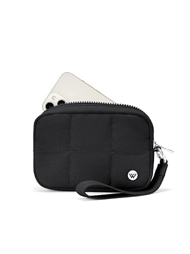 WESTBRONCO Puffer Wristlet Wallets for Women RFID Nylon Wallet with Zipper Quilted Purse for Travel Credit Card Holder Phone - Image 1