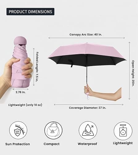 Pink Mini Umbrella  thumbnail 5
