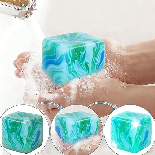 Stress Balls Fidget Toys for Adults Stress Relief, Square Shape Stress Cube Sensory Squeeze Toys, Slow Rising Squeeze Ball for Party Favors Stocking Stuffers (Green) thumbnail 6