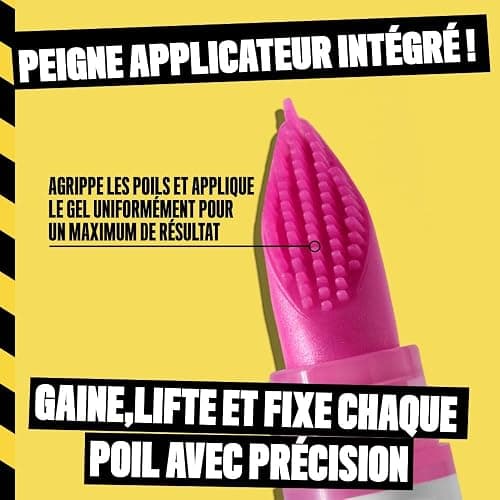 NYX Professional Makeup - Glue fixatrice - Sourcils Effet Laminés - Tenue jusqu'à 24H - Formule Vegan - Peigne Applicateur Intégré - The Brow Glue Crazy Lift - Teinte : Transparent (01) - 7ml thumbnail 5