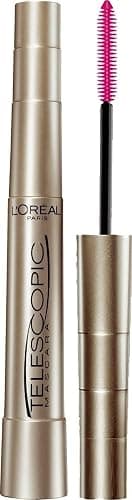 L’Oreal Paris Makeup Original Telescopic Mascara, Separating Mascara Volume and Length Formula, Washable, Blackest Black, 0.27 Fl Oz., 1 Count - Image 1