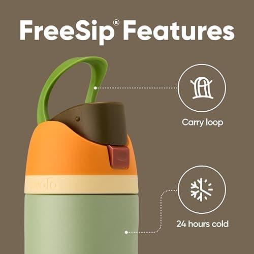 Owala FreeSip Insulated Stainless Steel Water Bottle with Straw for Sports and Travel, Leak Proof, BPA-Free, 710ml, Camo Cool thumbnail 4